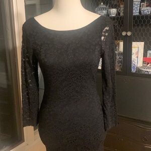 Forever 21 Sexy Lace Black Mini Dress NWOT Size Small🔥